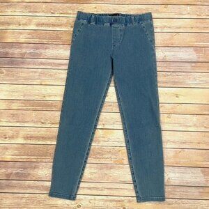 Betabrand Petite Skinny Yoga Denim Jeans Two Pocket Medium Wash